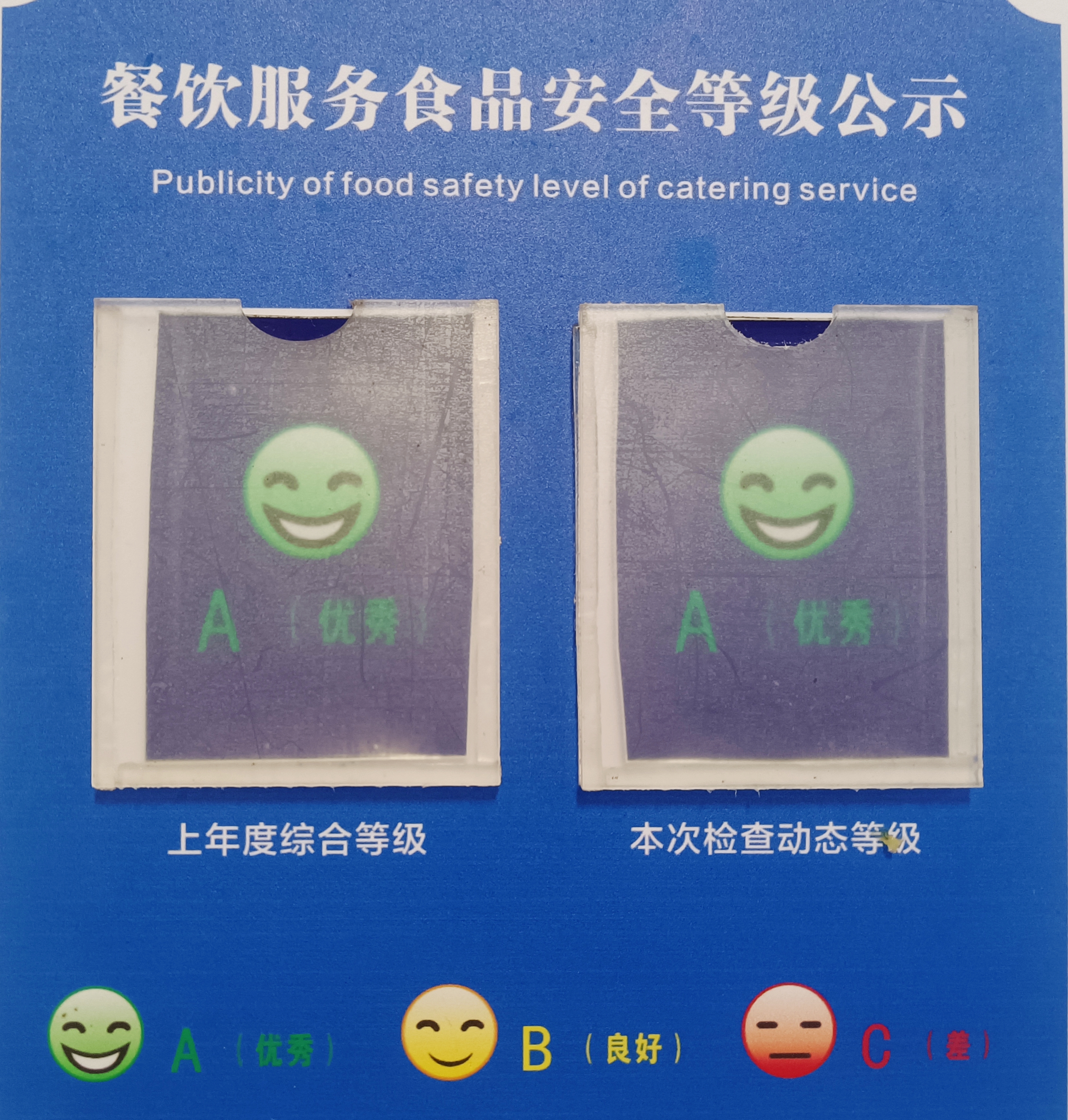 2020年學(xué)校食堂被評(píng)為新邵縣唯一一家“A級(jí)食堂”